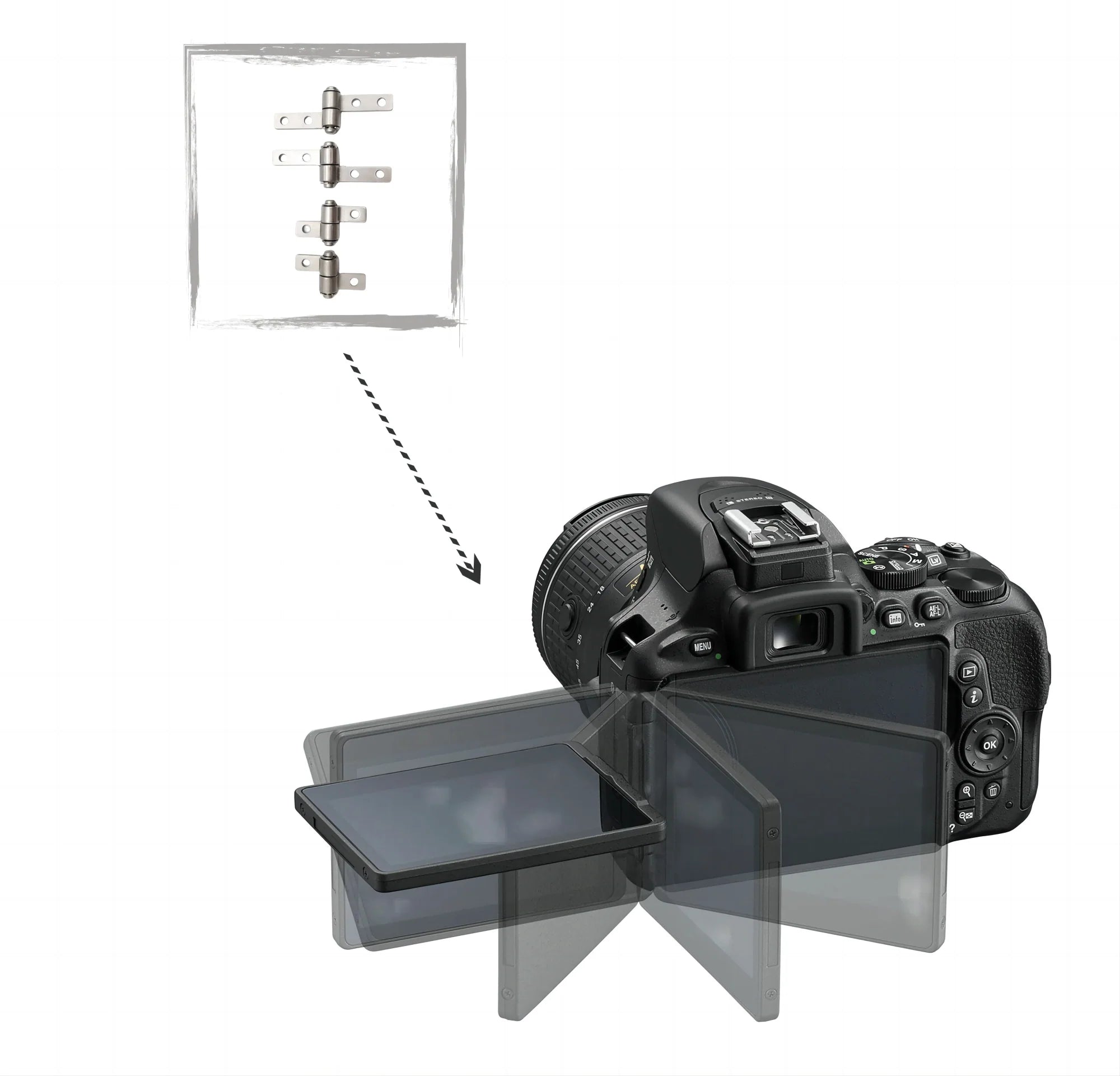 Rotating Camera Monitor Hinge Produced by Metal Injection Molding